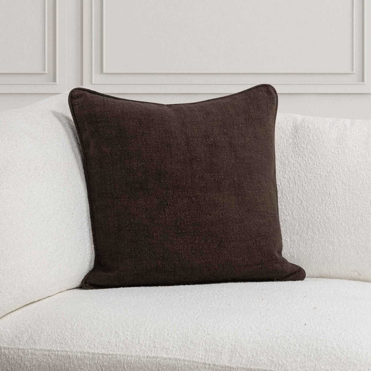 SLD Bedford Ganache Linen 22x22 Throw Pillow (Set of 2) by Classic Home at Eve Furniture