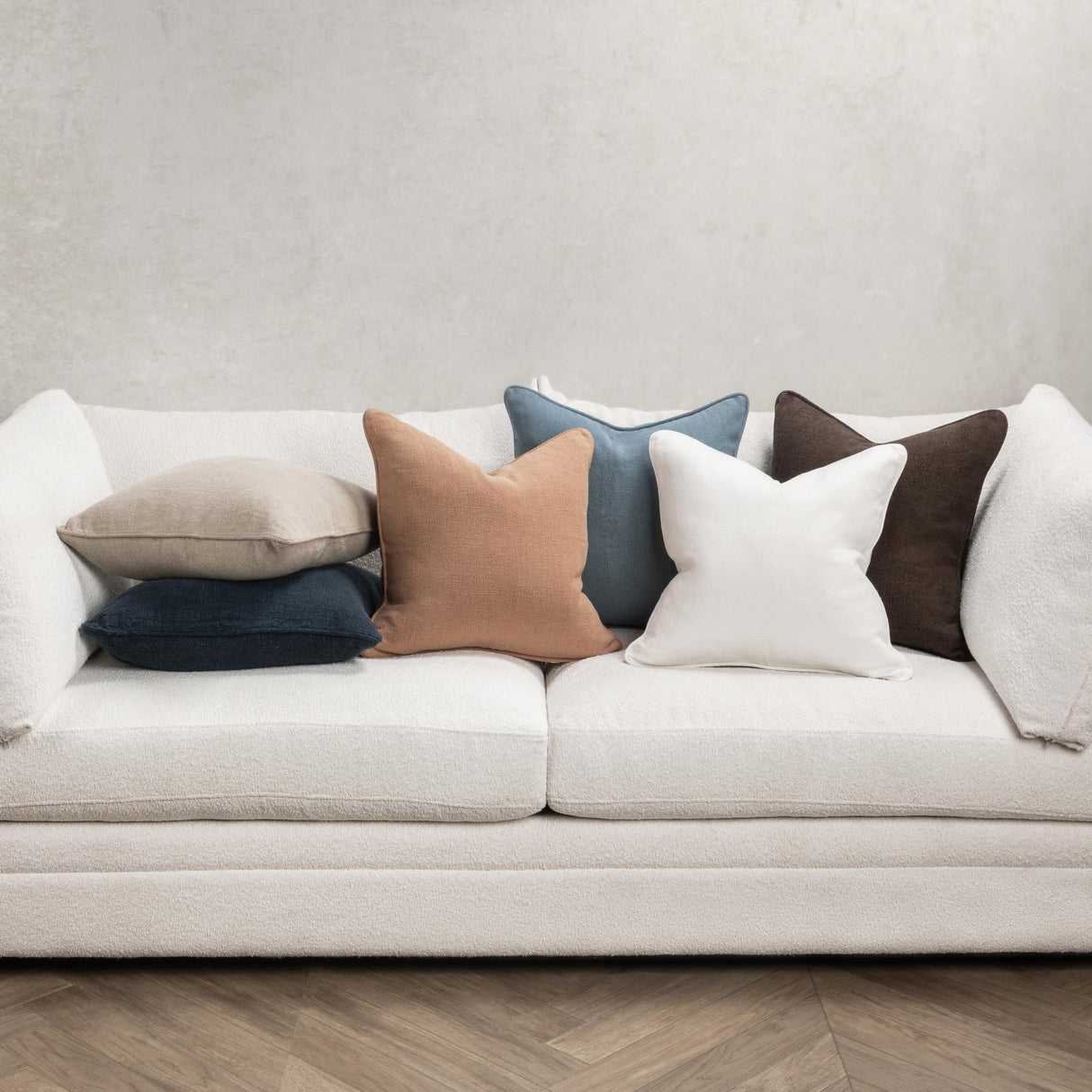 SLD Bedford Hazel Linen 22x22 Throw Pillow (Set of 2) by Classic Home at Eve Furniture