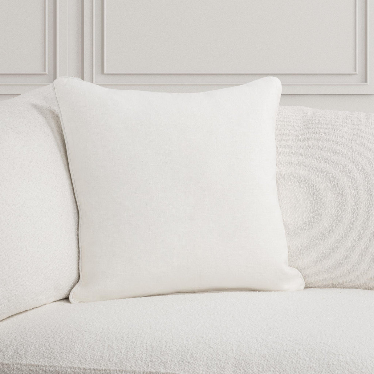 SLD Bedford Ivory Linen 22x22 Throw Pillow (Set of 2) by Classic Home at Eve Furniture