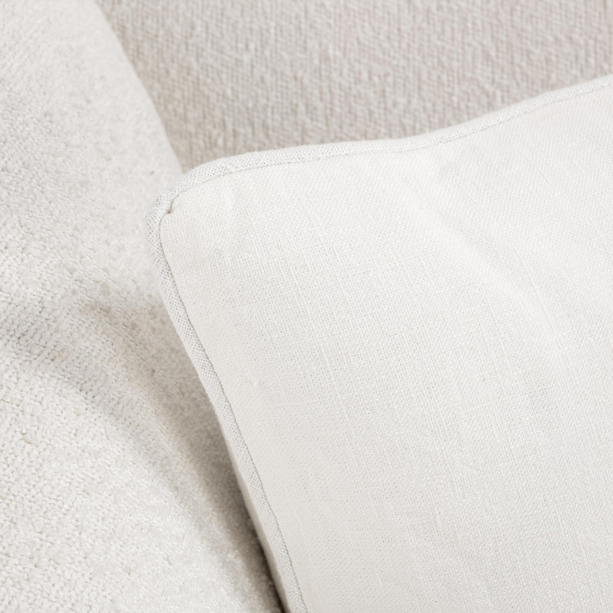 SLD Bedford Ivory Linen 22x22 Throw Pillow (Set of 2) by Classic Home at Eve Furniture