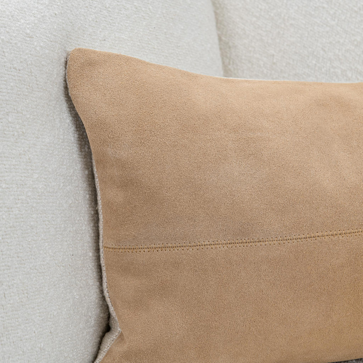 SLD Clemson Brown Suede Biscotti 14x26 Throw Pillow (Set of 2) by Classic Home at Eve Furniture