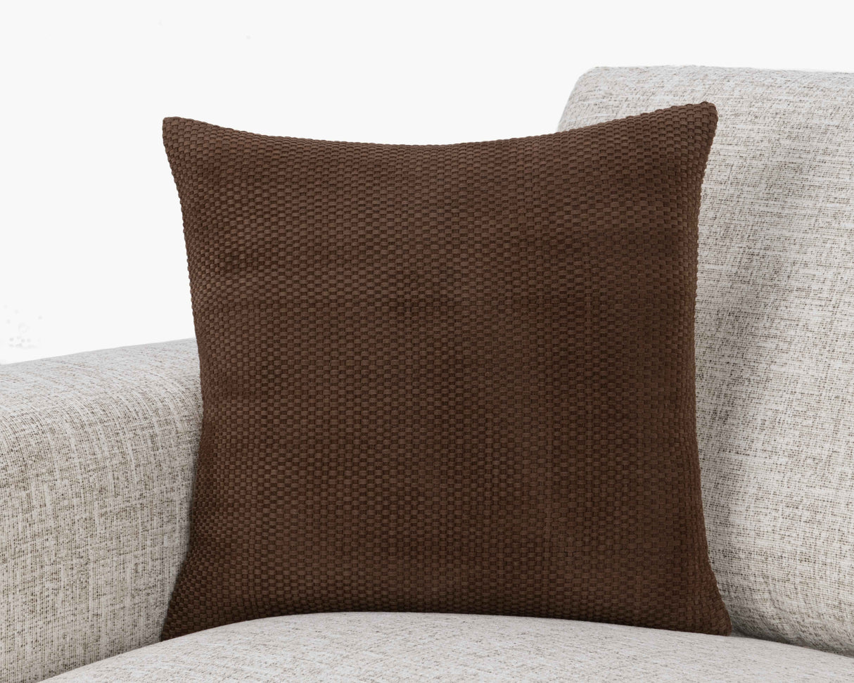SLD Coffee Brown Bassinet 18x18 Throw Pillow (Set of 2) by Classic Home at Eve Furniture