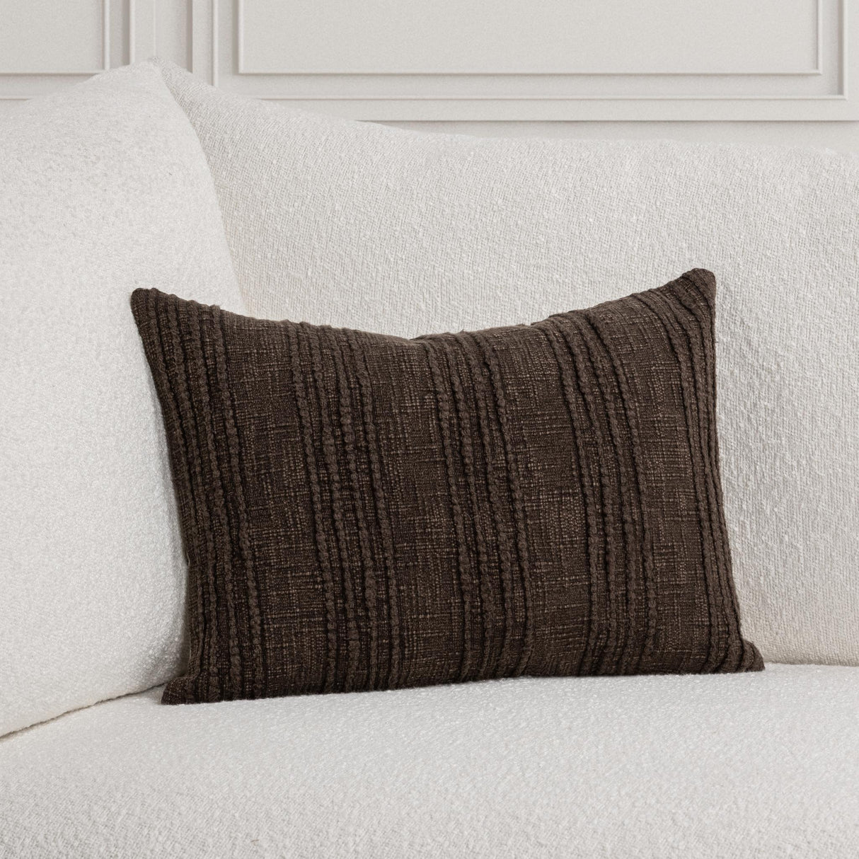 SLD Gratitude Ganache Brown Multiple Sizes Throw Pillow (Set of 2) by Classic Home at Eve Furniture