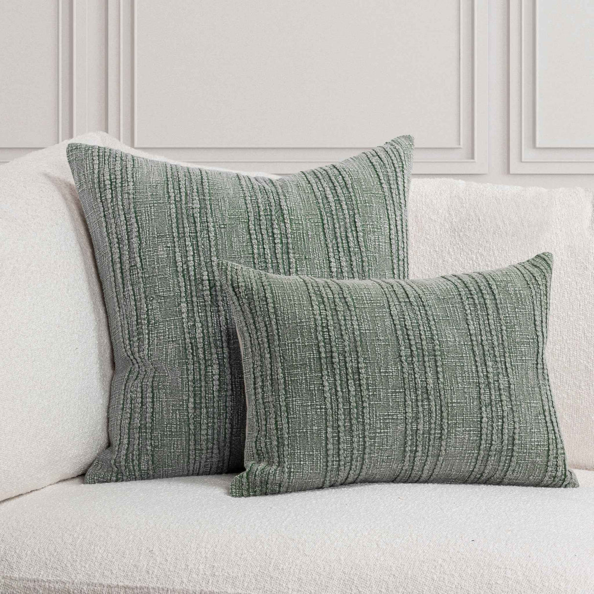 SLD Gratitude Green Multiple Sizes Throw Pillow (Set of 2) by Classic Home at Eve Furniture
