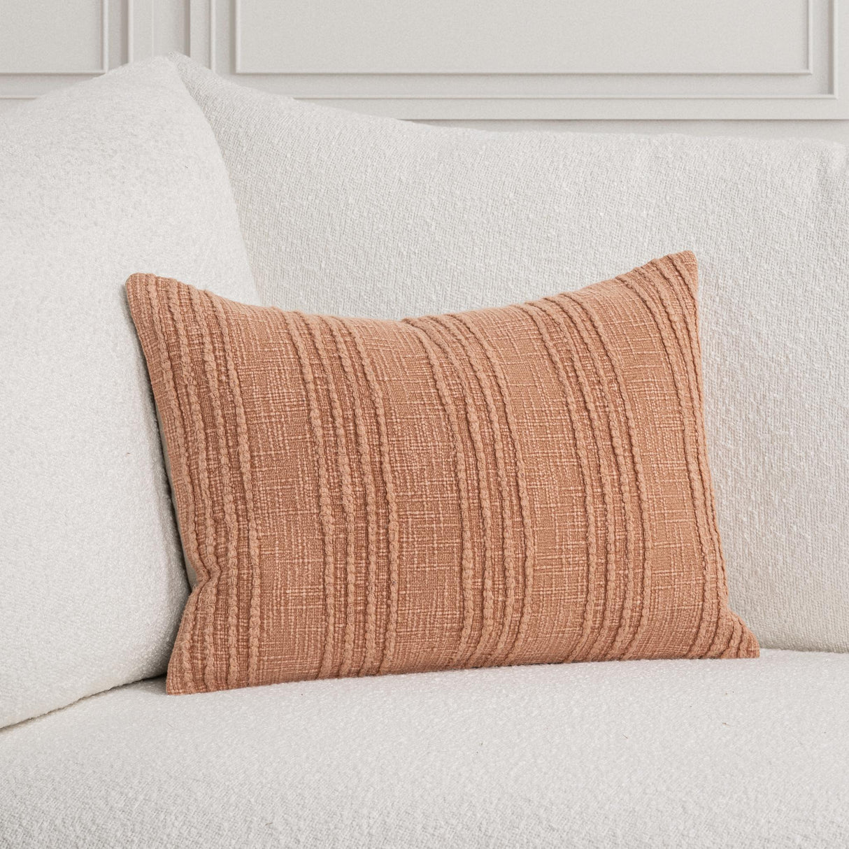 SLD Gratitude Terracotta Multiple Sizes Throw Pillow (Set of 2) by Classic Home at Eve Furniture