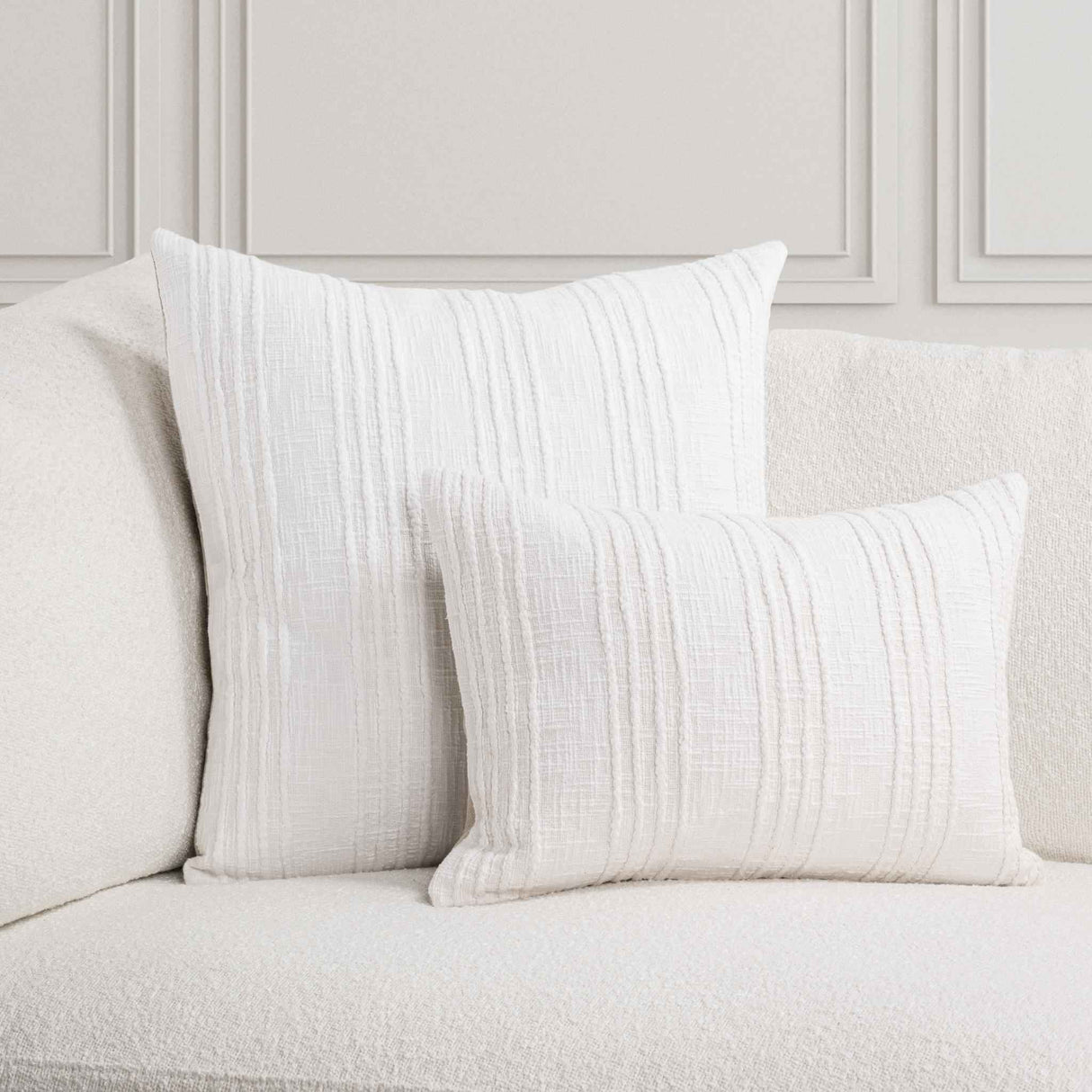 SLD Gratitude White Multiple Sizes Throw Pillow (Set of 2) by Classic Home at Eve Furniture