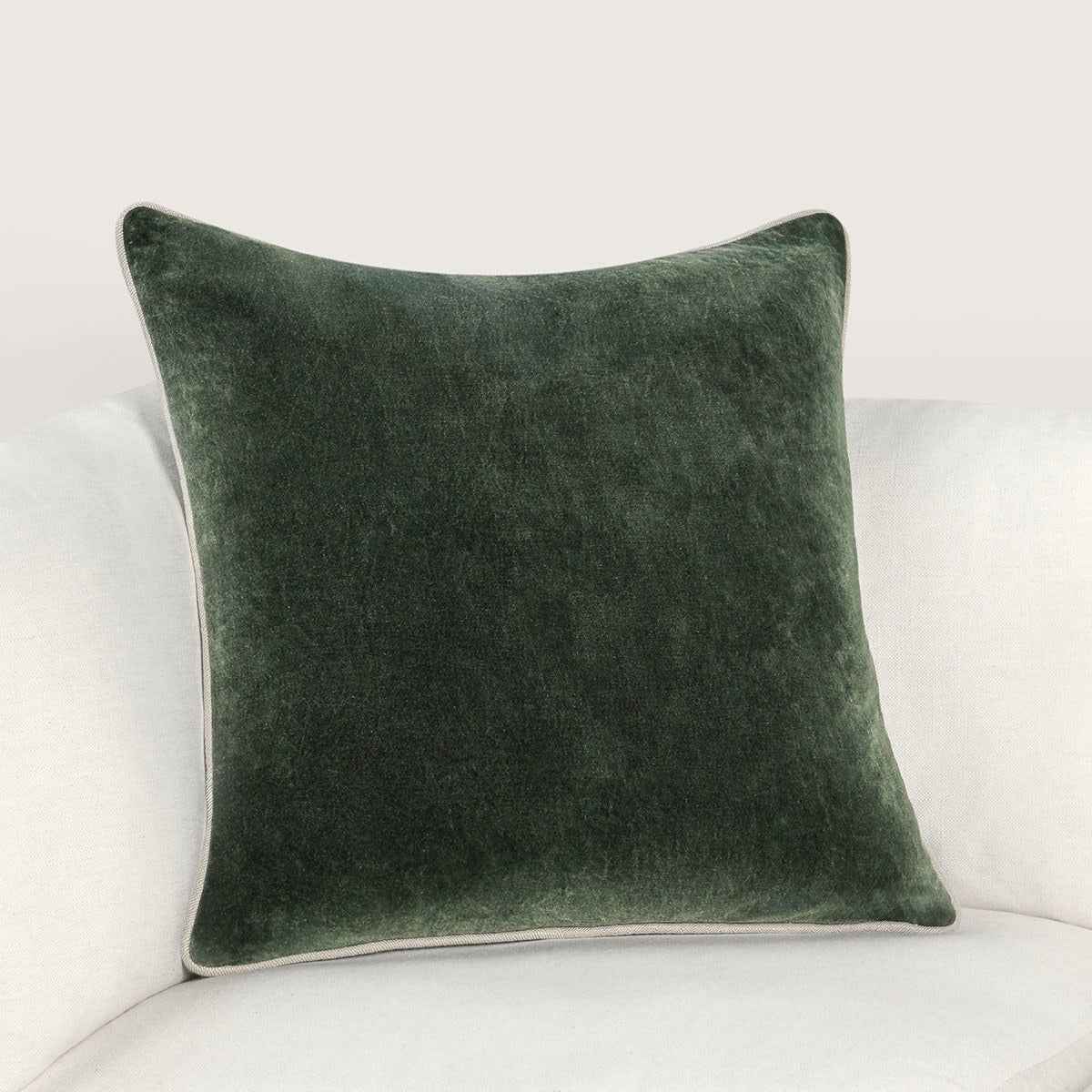 SLD Heirloom Forest Green Velvet Multiple Sizes Throw Pillow (Set of 2) by Classic Home at Eve Furniture