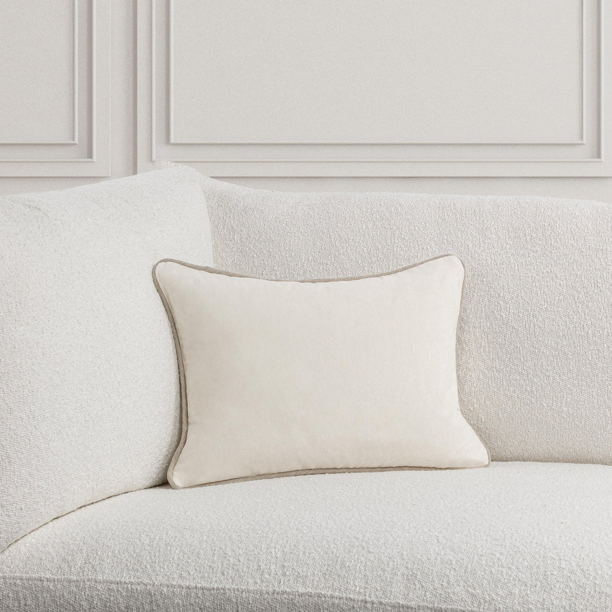 SLD Heirloom Ivory Velvet Multiple Sizes Throw Pillow (Set of 2) by Classic Home at Eve Furniture