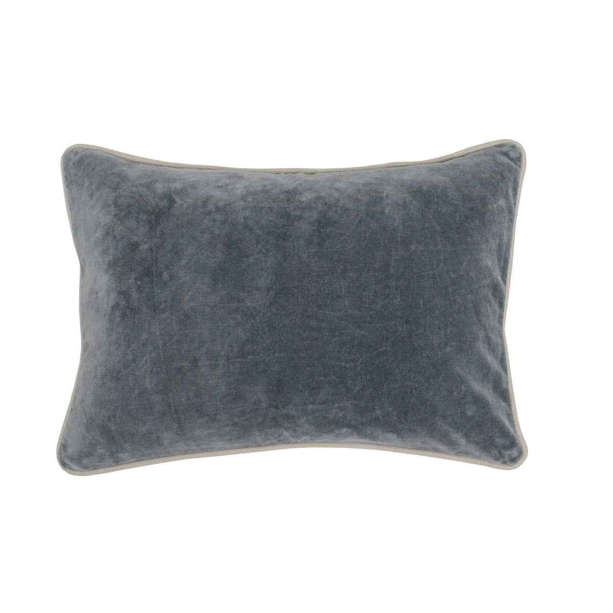 SLD Heirloom Stone Gray Velvet Multiple Sizes Throw Pillow (Set of 2) by Classic Home at Eve Furniture