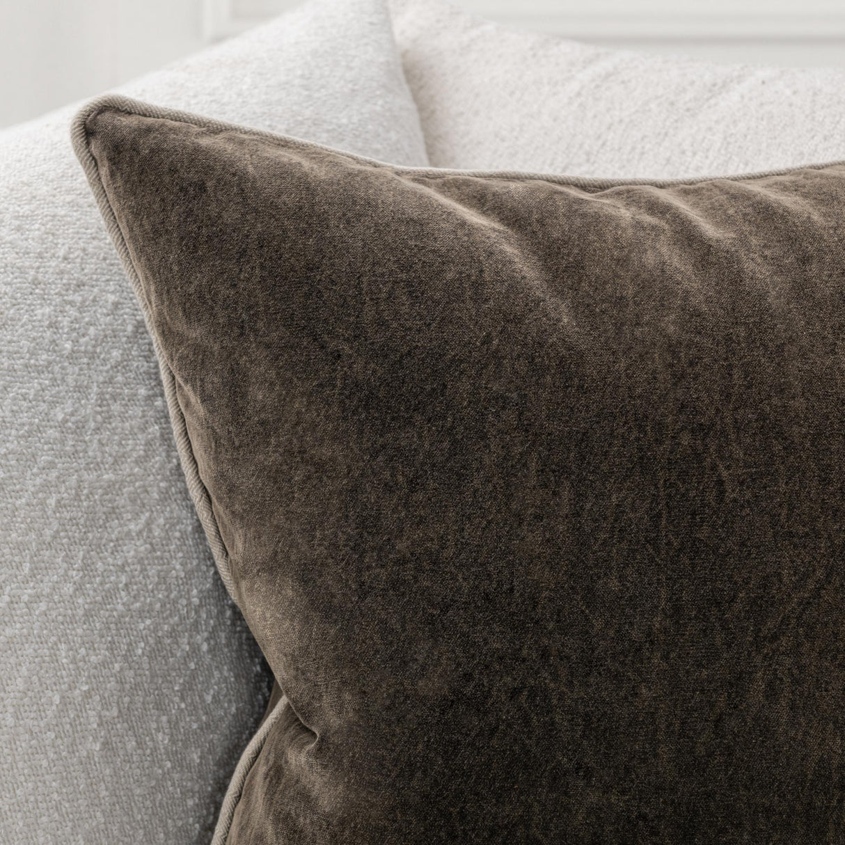 SLD Heirloom Velvet Dark Clove Throw Pillow (Set of 2) by Classic Home at Eve Furniture