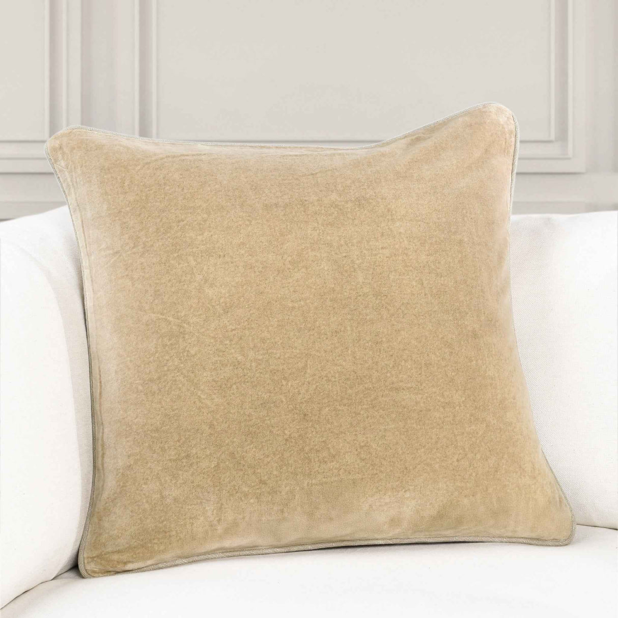 SLD Heirloom Wheat Velvet Multiple Sizes Throw Pillow (Set of 2) by Classic Home at Eve Furniture