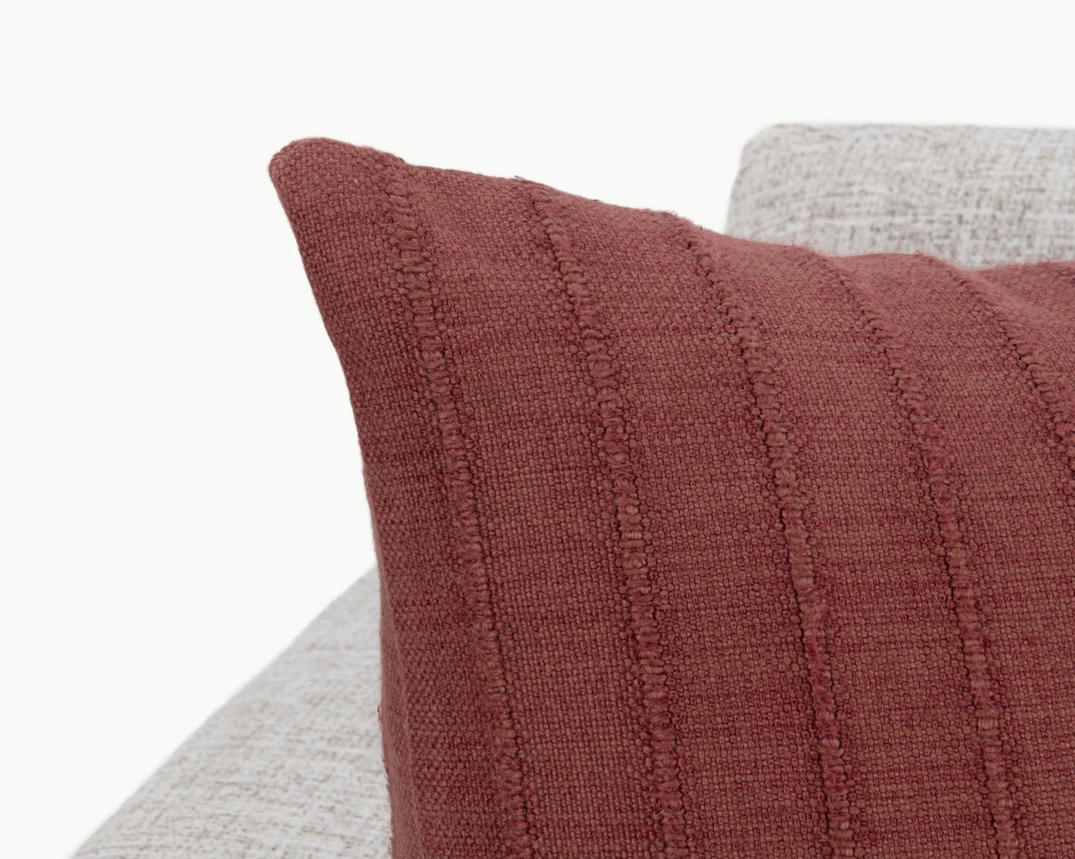 SLD Hunter Cherrywood Red 22x22 Throw Pillow (Set of 2) by Classic Home at Eve Furniture