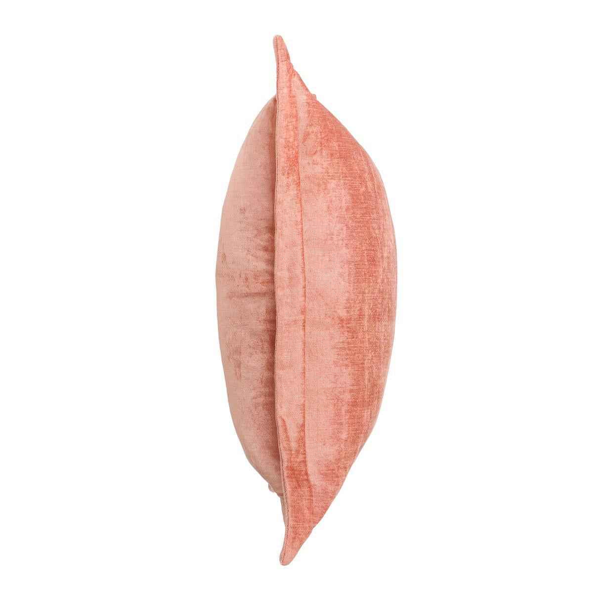 SLD Lapis Dusty Coral Velvet 22x22 Throw Pillow (Set of 2) by Classic Home at Eve Furniture