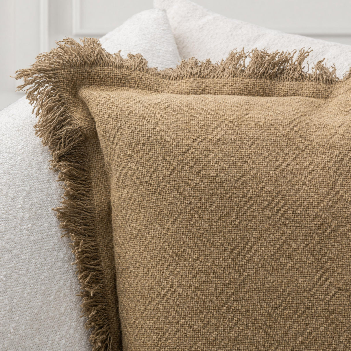 SLD Lauren Toasted Oat 22x22 Throw Pillow (Set of 2) by Classic Home at Eve Furniture