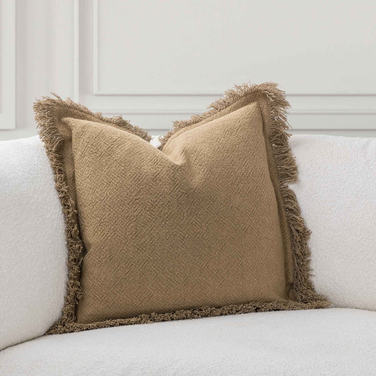 SLD Lauren Toasted Oat 22x22 Throw Pillow (Set of 2) by Classic Home at Eve Furniture