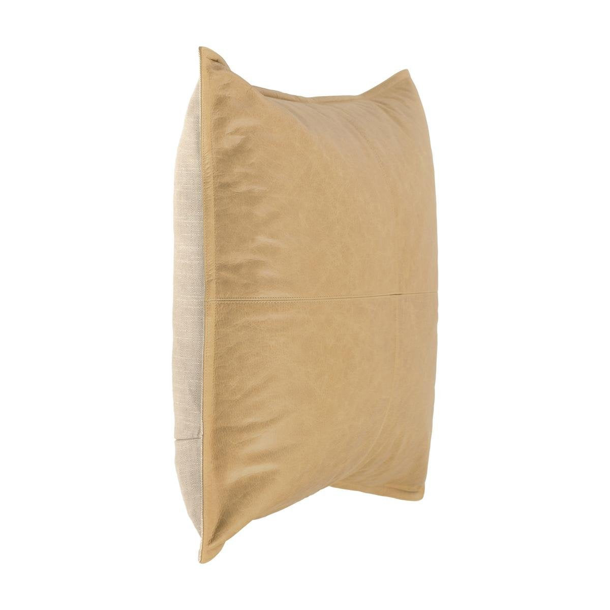 SLD Leather Golden Wheat Multiple Sizes Throw Pillow (Set of 2) by Classic Home at Eve Furniture