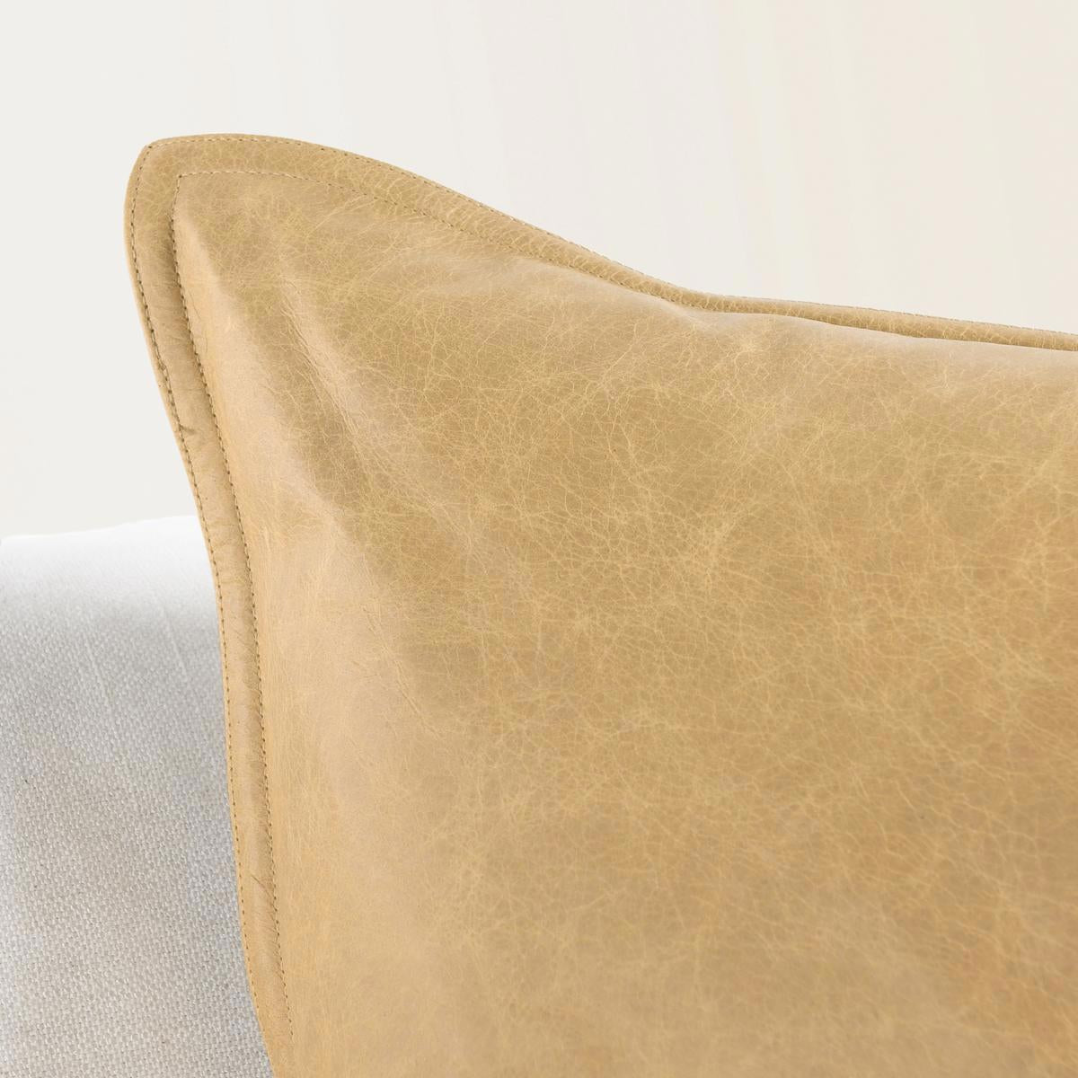 SLD Leather Golden Wheat Multiple Sizes Throw Pillow (Set of 2) by Classic Home at Eve Furniture