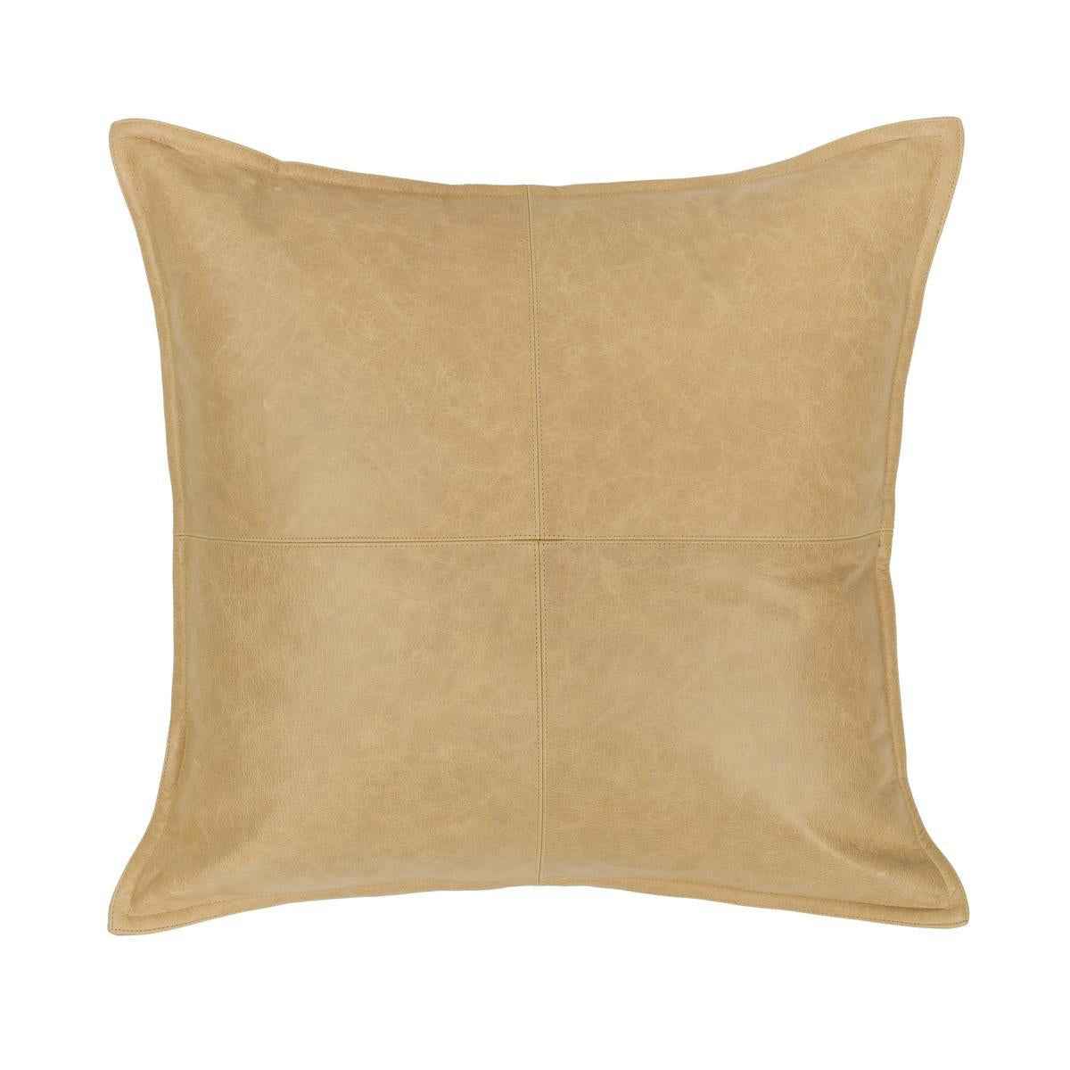 SLD Leather Golden Wheat Multiple Sizes Throw Pillow (Set of 2) by Classic Home at Eve Furniture