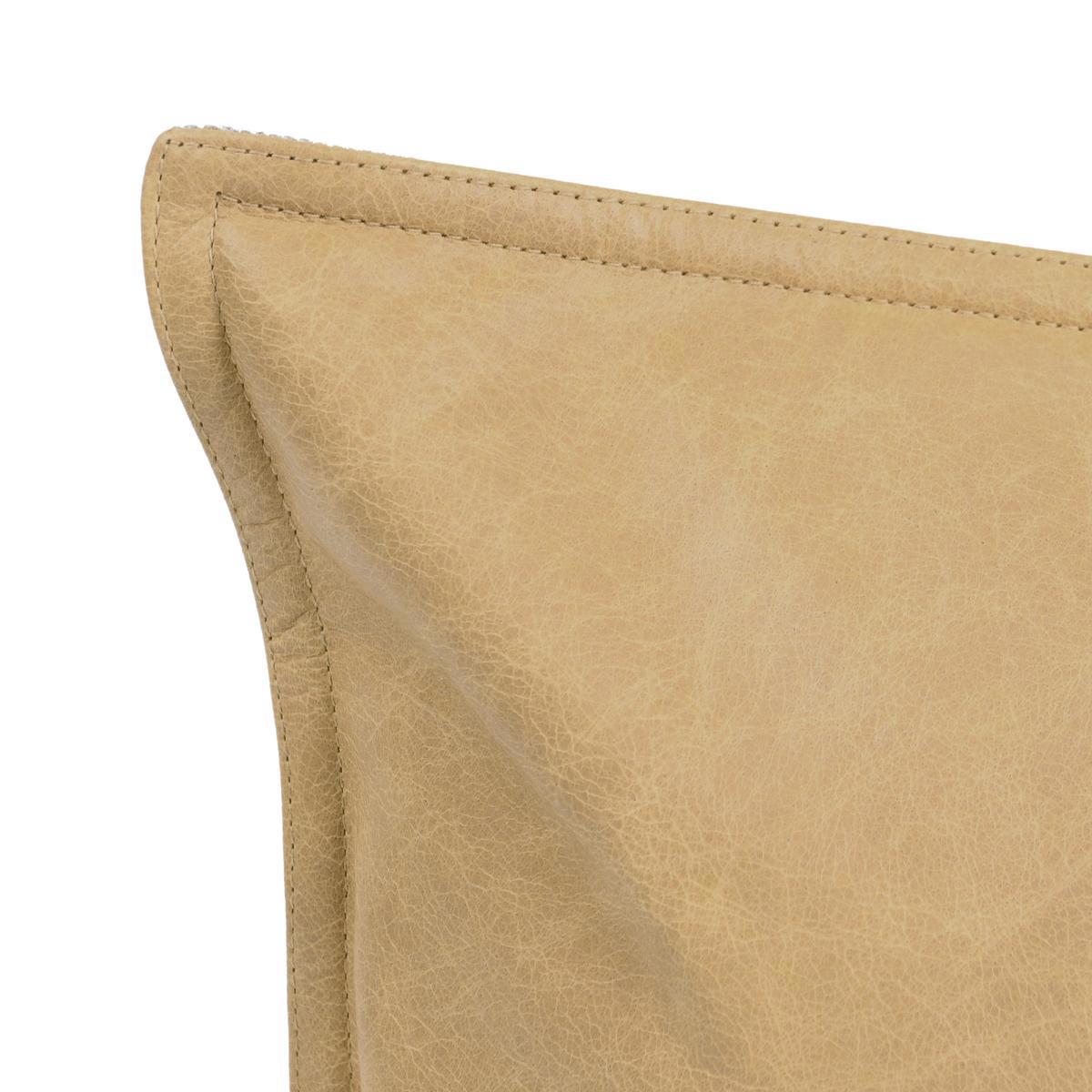 SLD Leather Golden Wheat Multiple Sizes Throw Pillow (Set of 2) by Classic Home at Eve Furniture