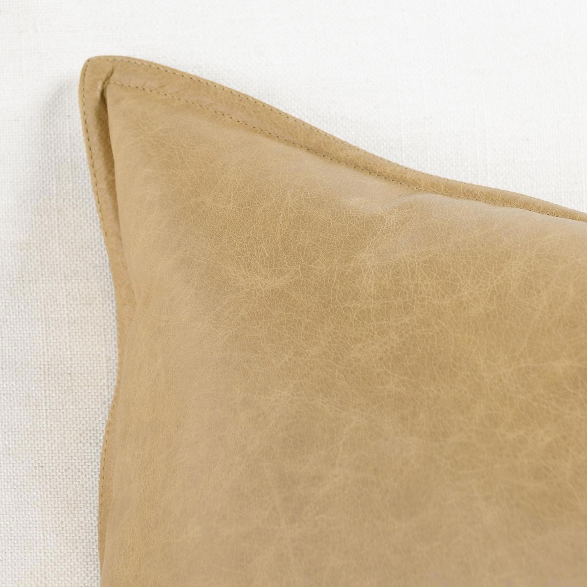 SLD Leather Golden Wheat Multiple Sizes Throw Pillow (Set of 2) by Classic Home at Eve Furniture