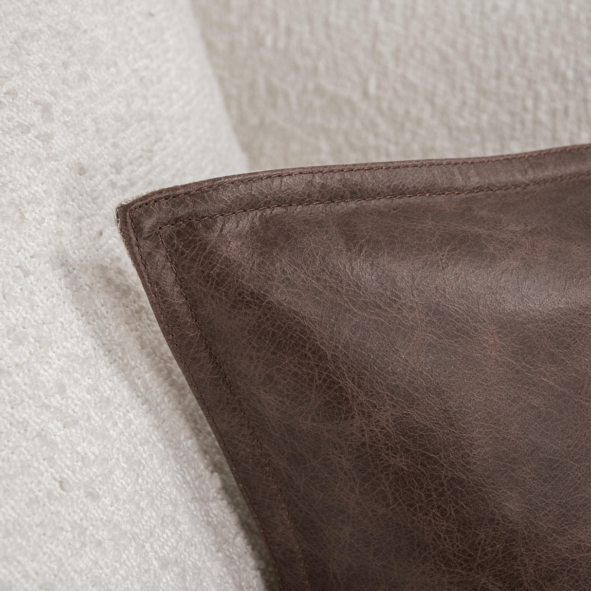 SLD Leather Parsons Cocoa Multiple Sizes Throw Pillow (Set of 2) by Classic Home at Eve Furniture
