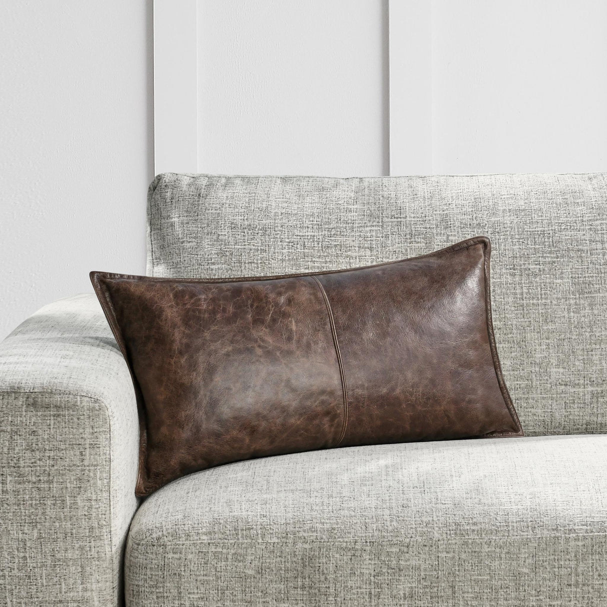SLD Leather Parsons Cocoa Multiple Sizes Throw Pillow (Set of 2) by Classic Home at Eve Furniture
