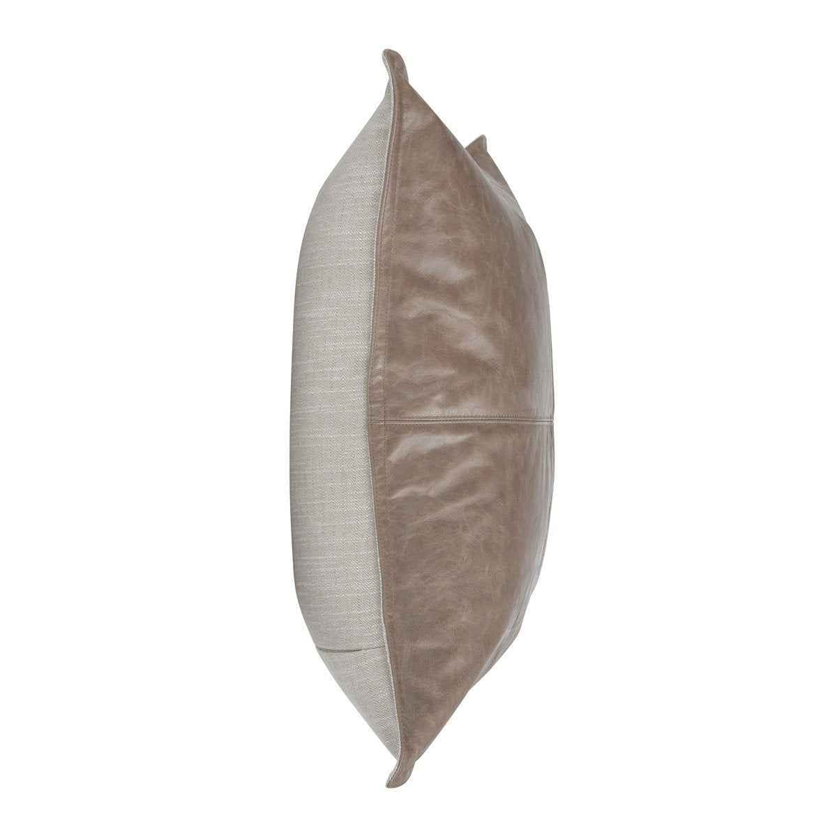 SLD Leather Sandstorm Taupe Multiple Sizes Throw Pillow (Set of 2) by Classic Home at Eve Furniture