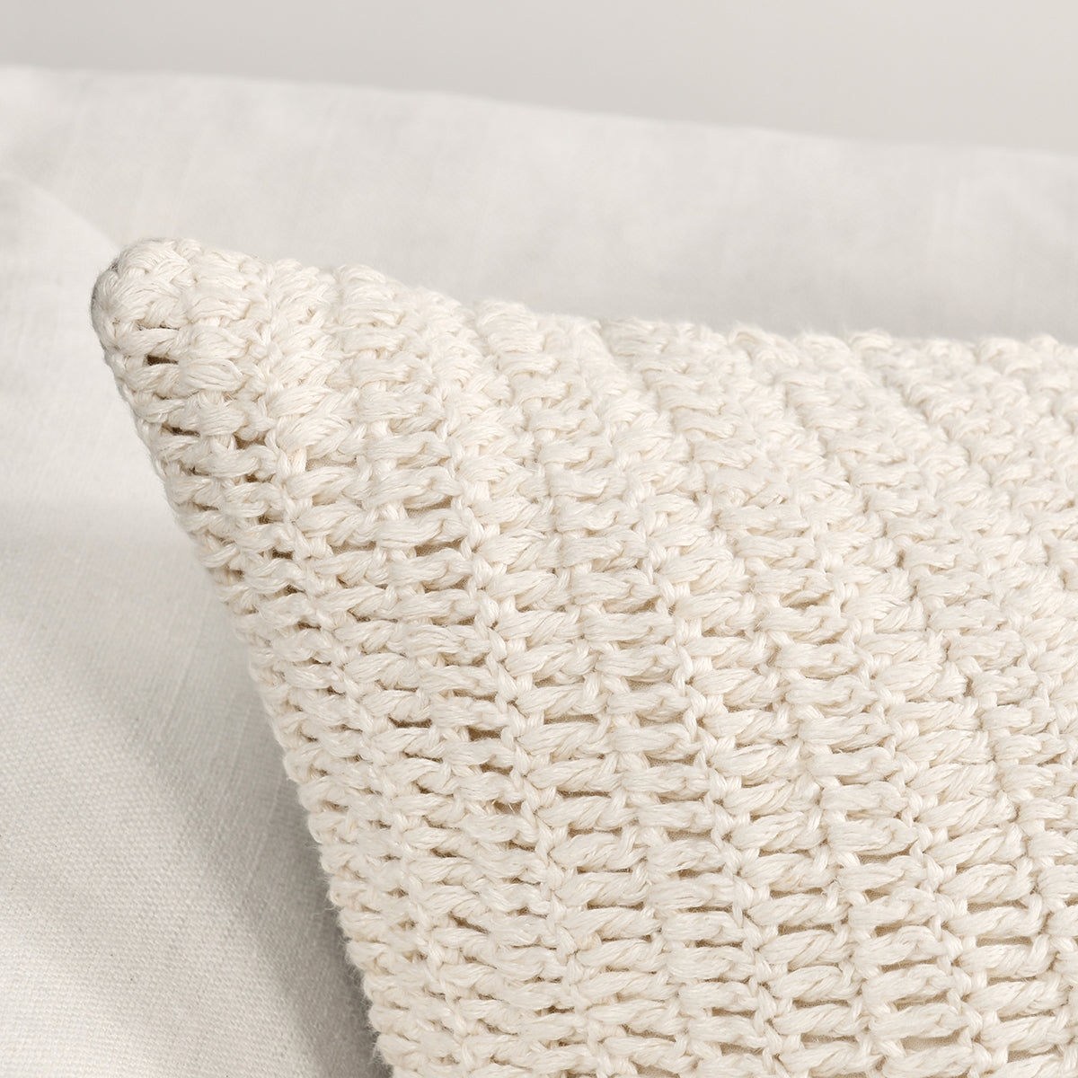 SLD Macie Ivory 22x22 Throw Pillow (Set of 2) by Classic Home at Eve Furniture