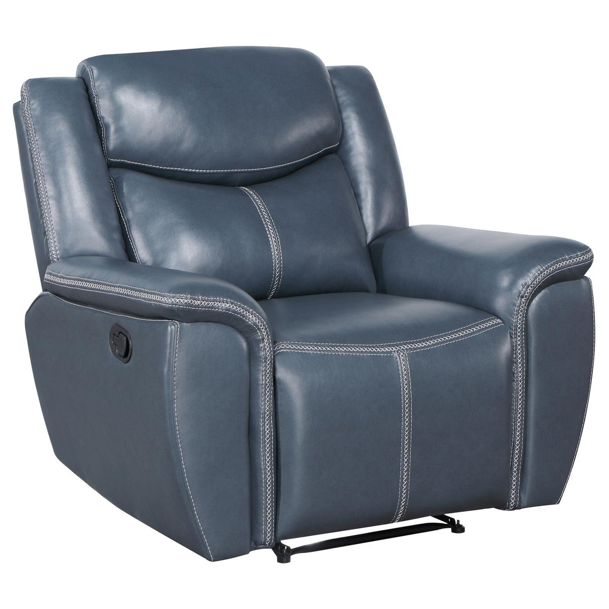 Sloane Blue Upholstered Motion Recliner Chair by Coaster at Eve Furniture