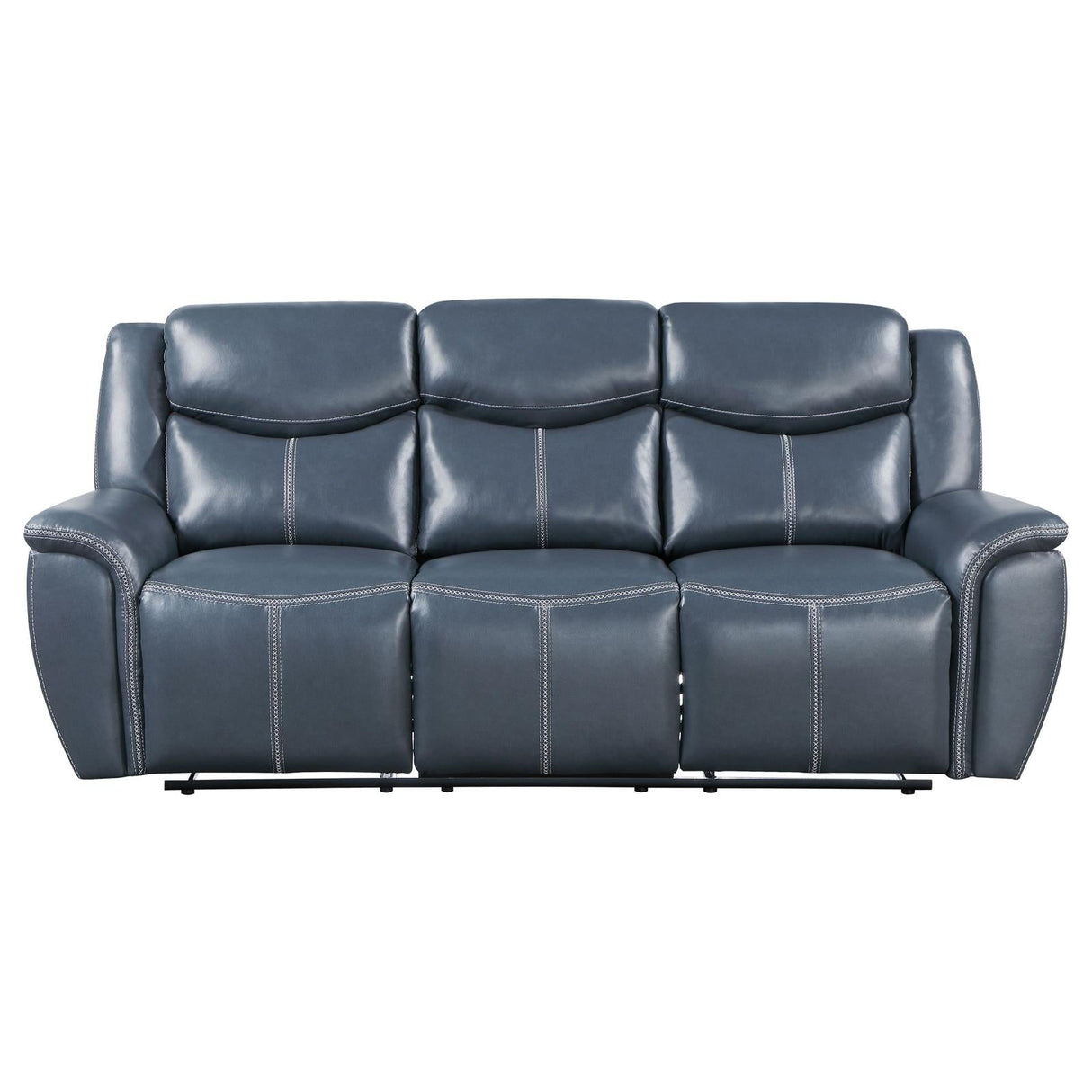 Sloane Blue Upholstered Motion Reclining Living Room Set by Coaster at Eve Furniture