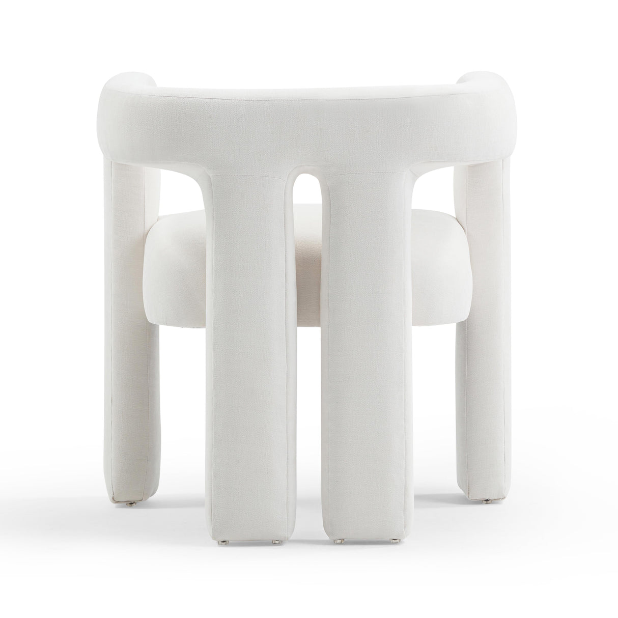 Sloane Bone White Upcycled Fabric Chair by TOV Furniture at Eve Furniture