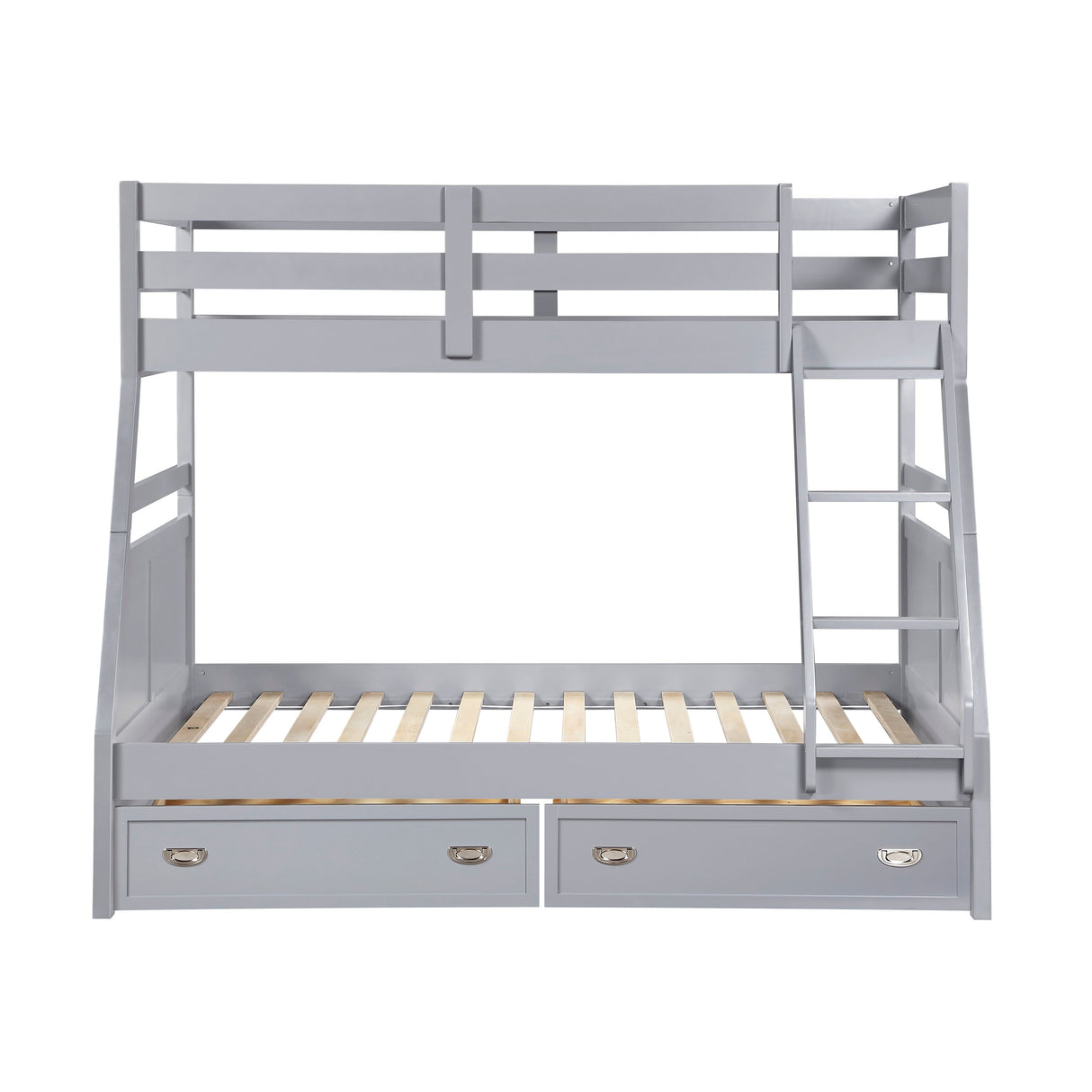 Sloane Gray Twin/Full Bunk Bed by Homelegance at Eve Furniture