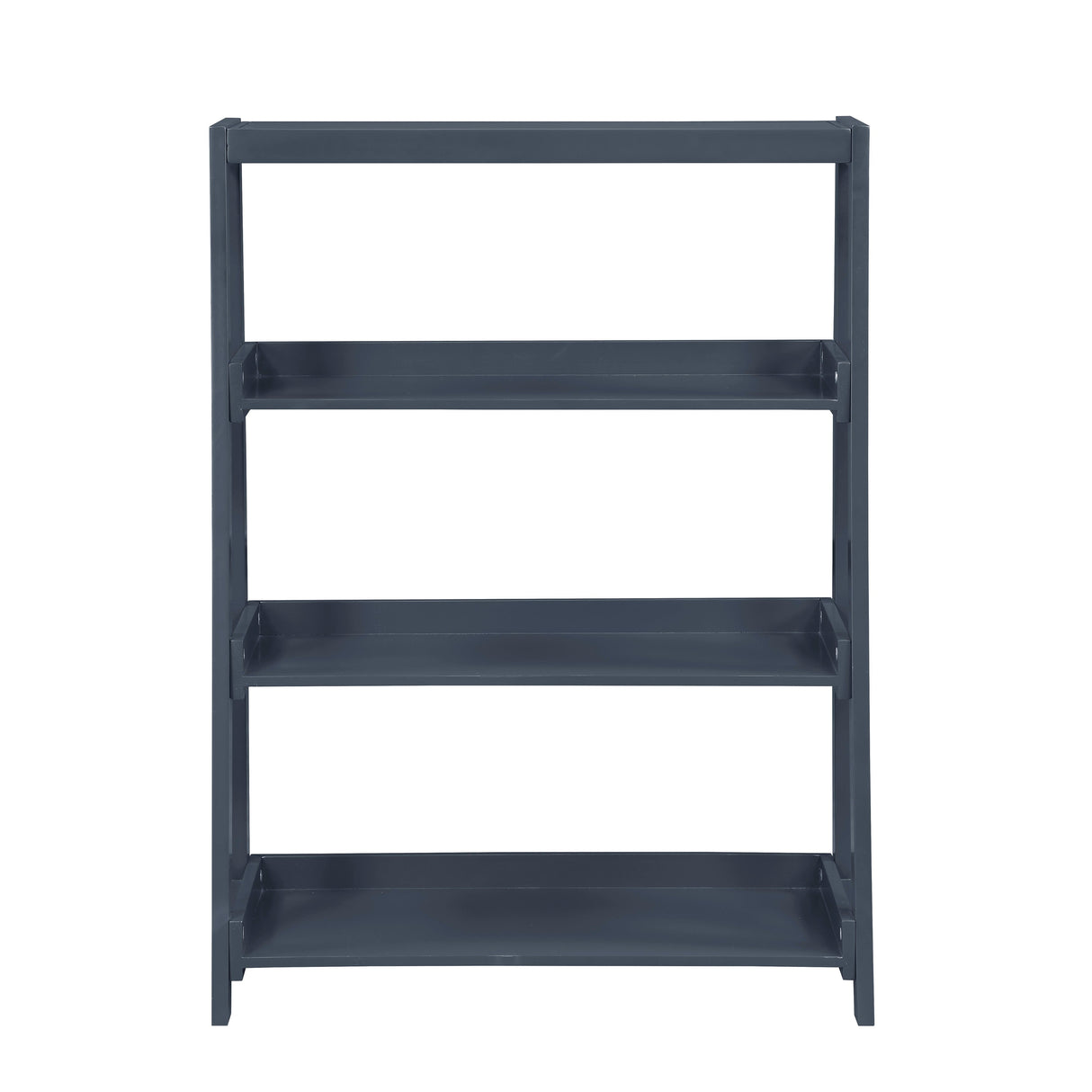Sloane Navy Blue Bookcase with 3 Fixed Shelves by Homelegance at Eve Furniture