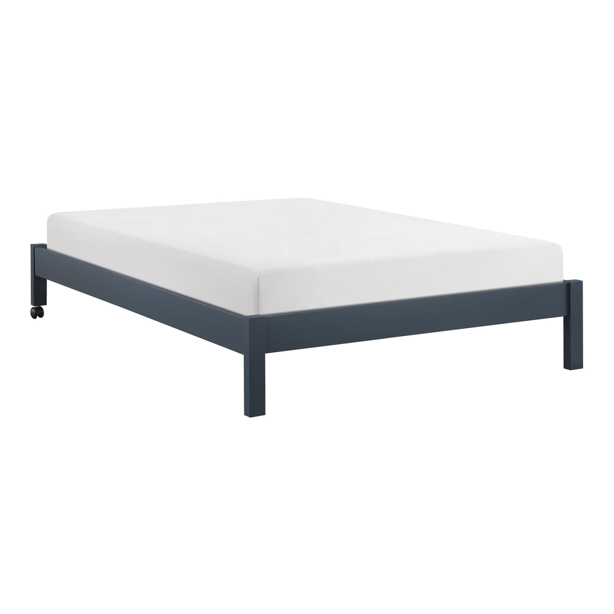 Sloane Navy Blue Twin/Full Loft Bunk Bed with Chest and Hidden Desk by Homelegance at Eve Furniture
