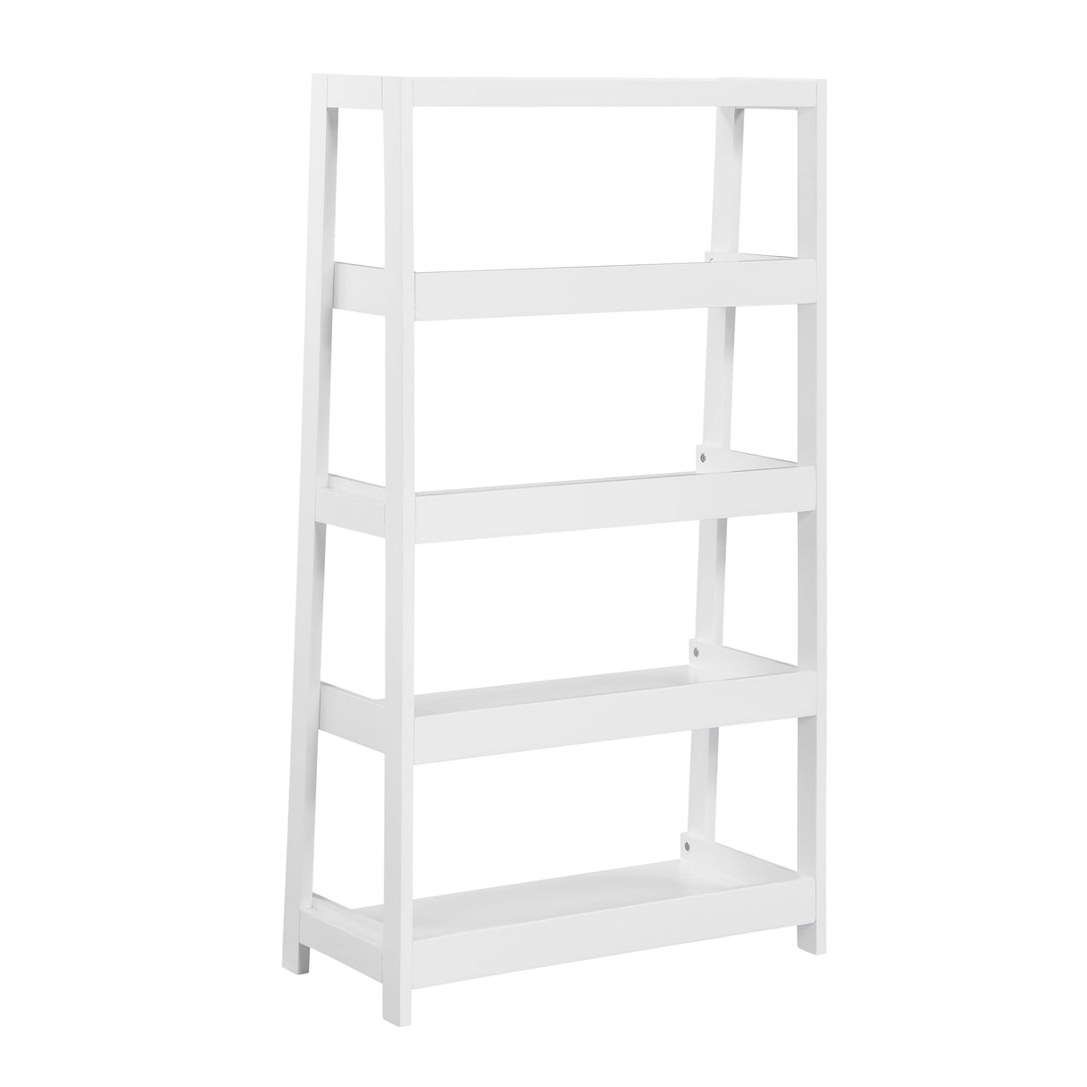 Sloane White Bookcase with 4 Fixed Shelves by Homelegance at Eve Furniture
