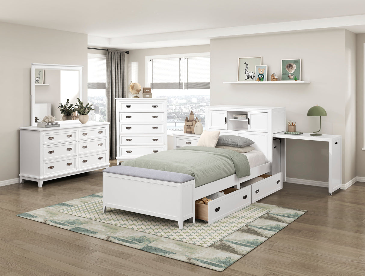 Sloane White Storage Box, 1 Piece, 2 Pieces per Carton by Homelegance at Eve Furniture
