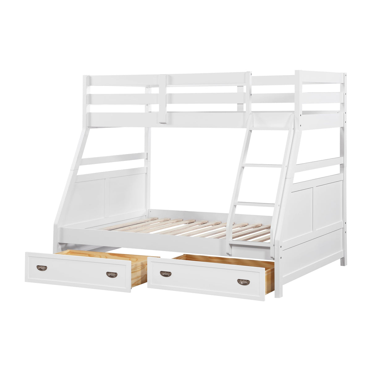 Sloane White Twin/Full Bunk Bed