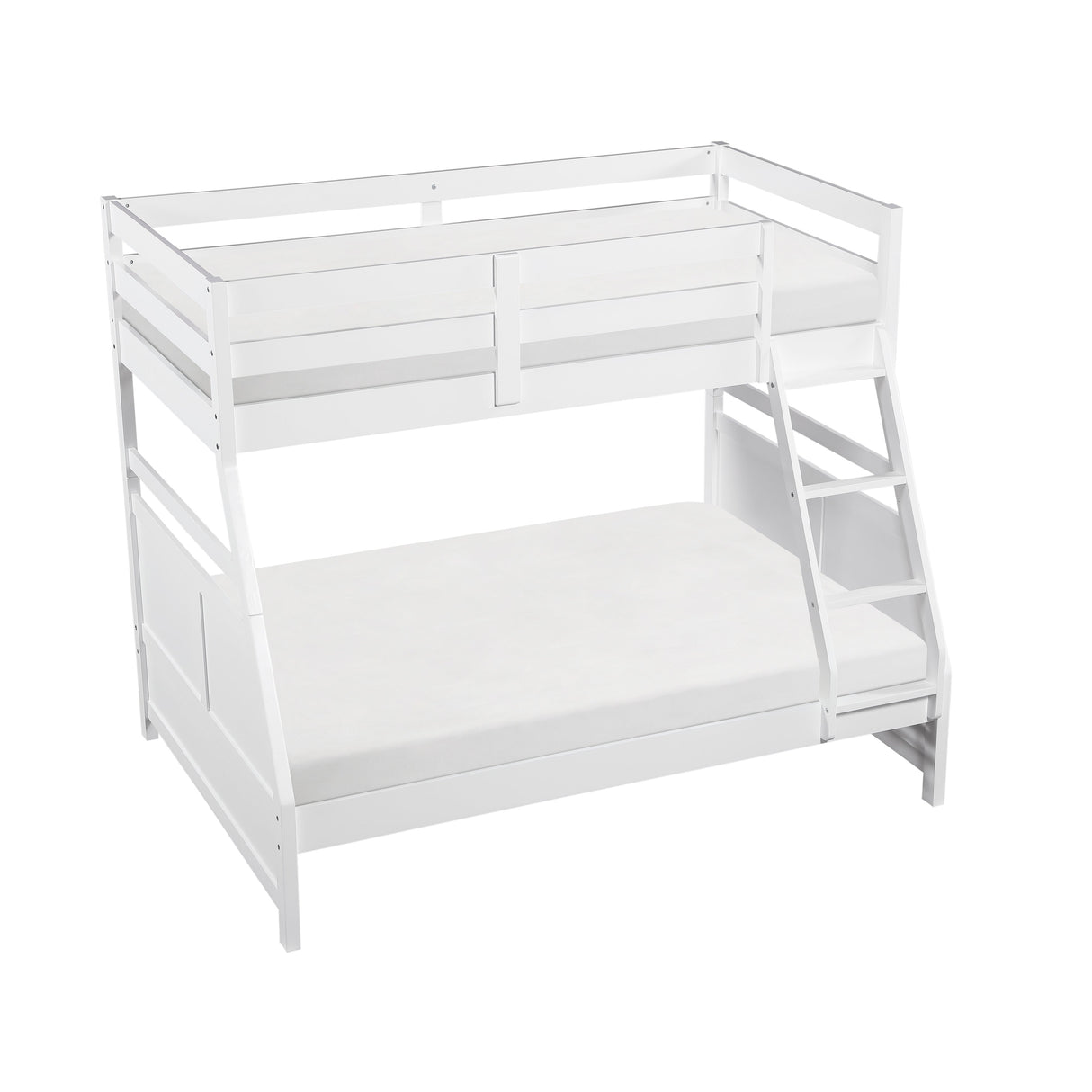 Sloane White Twin/Full Bunk Bed by Homelegance at Eve Furniture