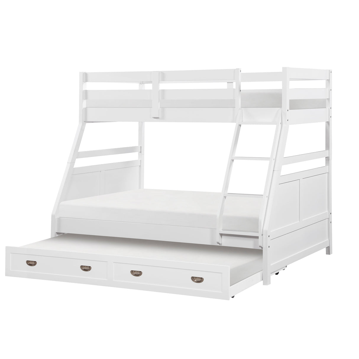 Sloane White Twin/Full Bunk Bed