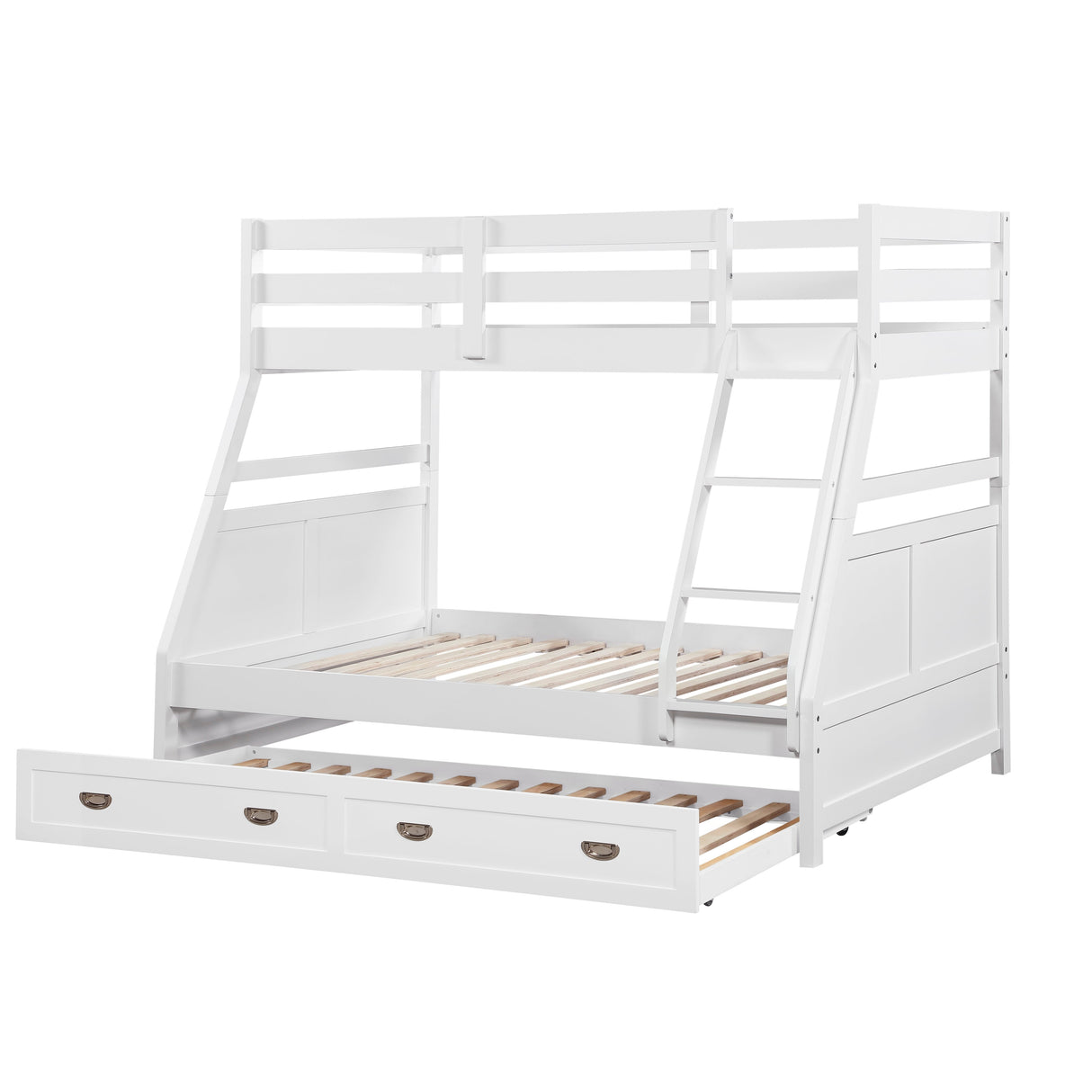 Sloane White Twin/Full Bunk Bed