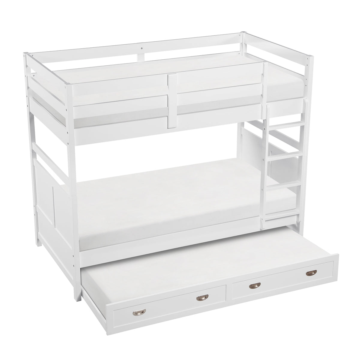 Sloane White Twin/Twin Bunk Bed by Homelegance at Eve Furniture