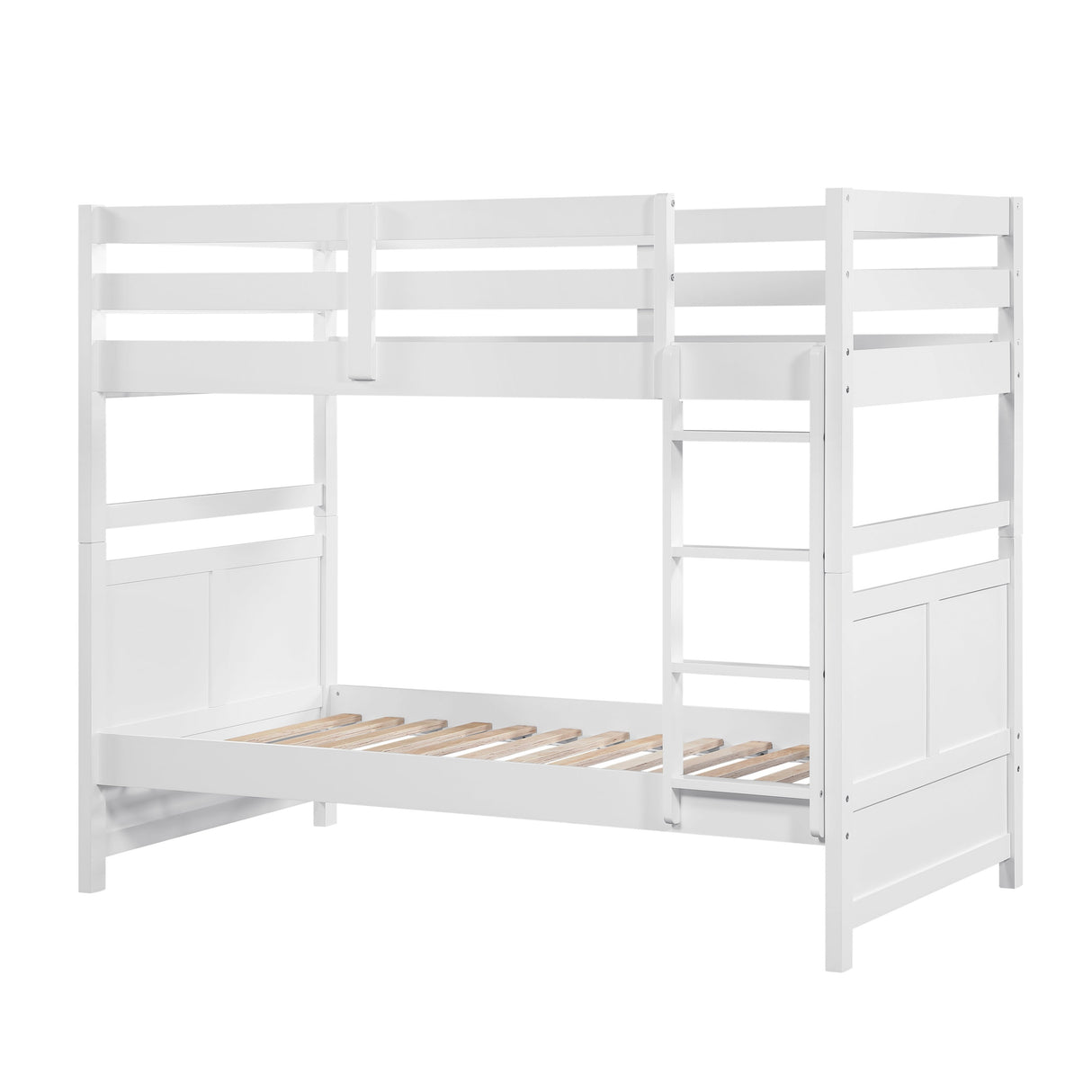 Sloane White Twin/Twin Bunk Bed by Homelegance at Eve Furniture
