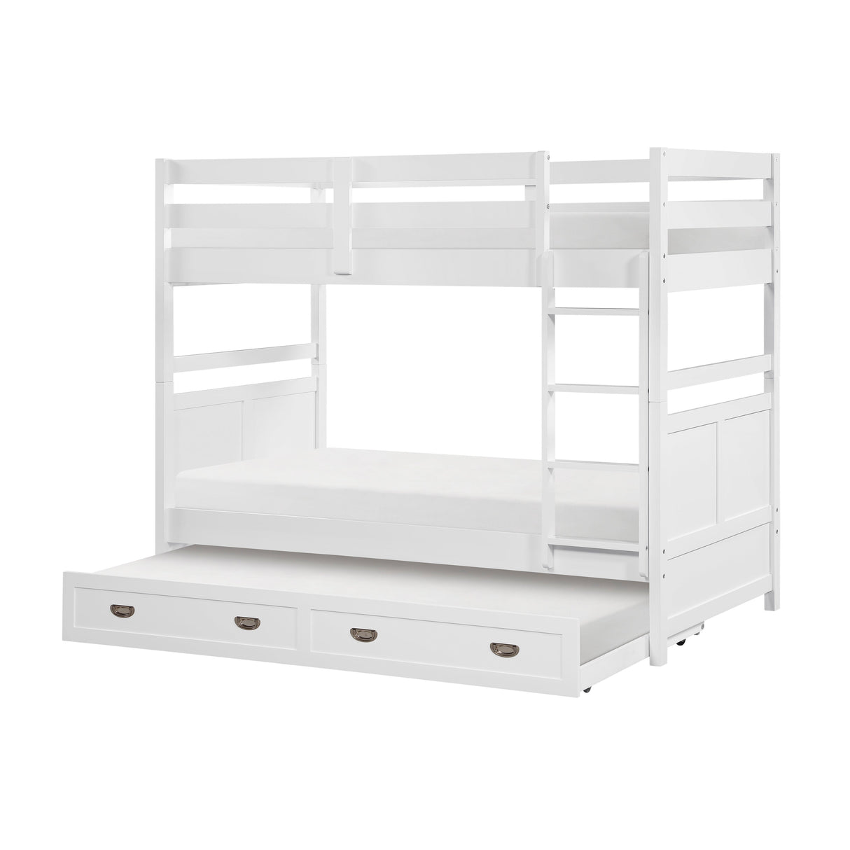 Sloane White Twin/Twin Bunk Bed by Homelegance at Eve Furniture