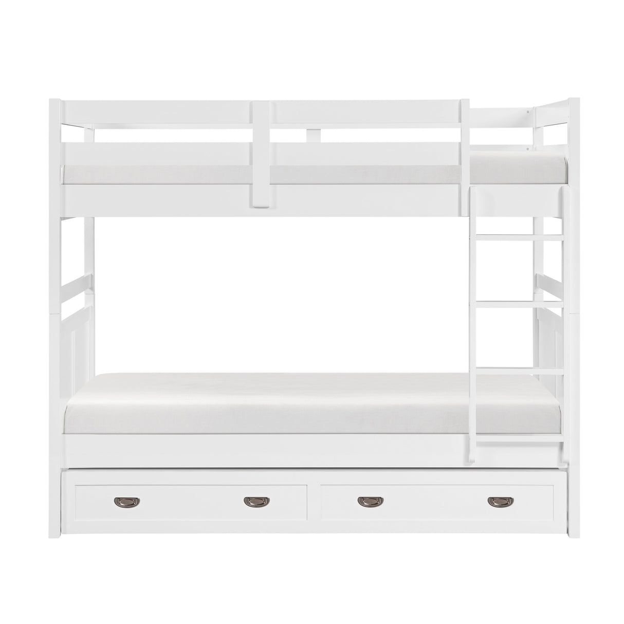 Sloane White Twin/Twin Bunk Bed by Homelegance at Eve Furniture
