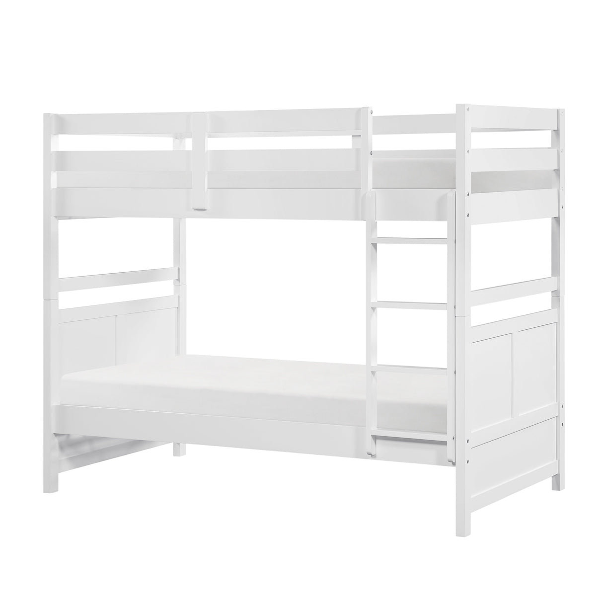 Sloane White Twin/Twin Bunk Bed by Homelegance at Eve Furniture