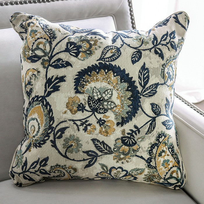 Sofá Montecelio gris claro/azul marino
