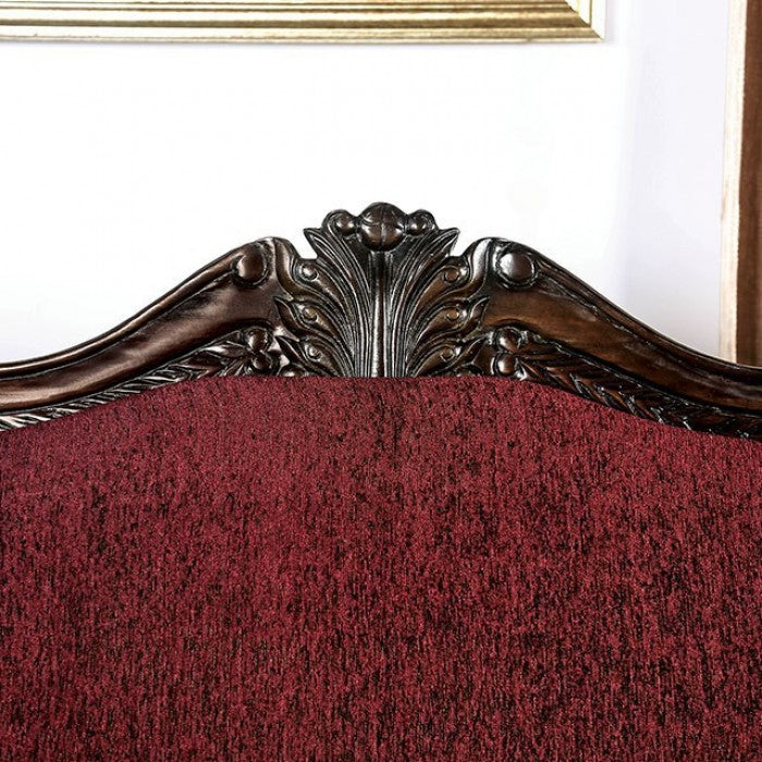 Matteo BurgundyBrown Sofa by Furniture of America at Eve Furniture