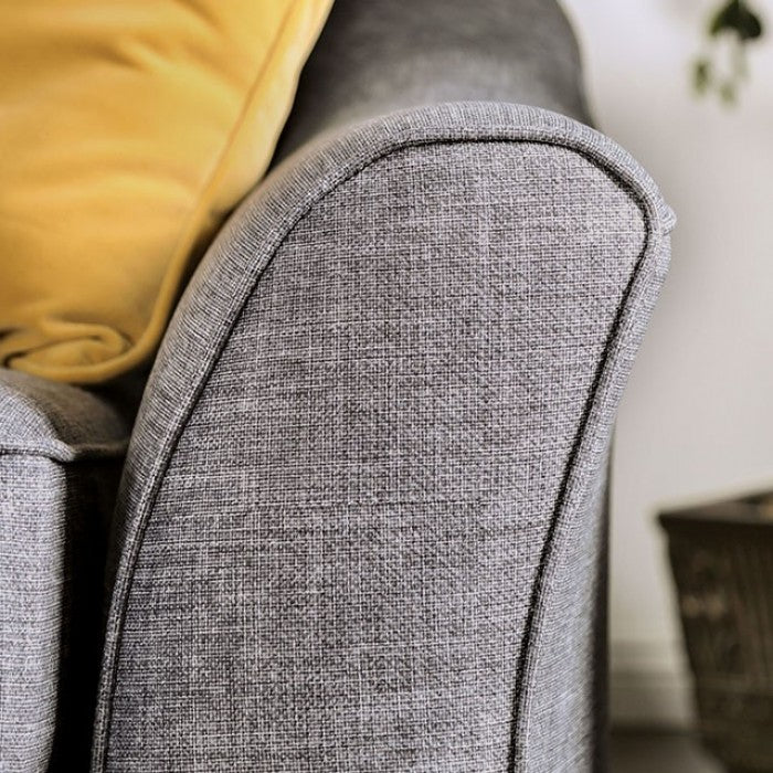 Jarrow Light Gray Sofa by Furniture of America at Eve Furniture