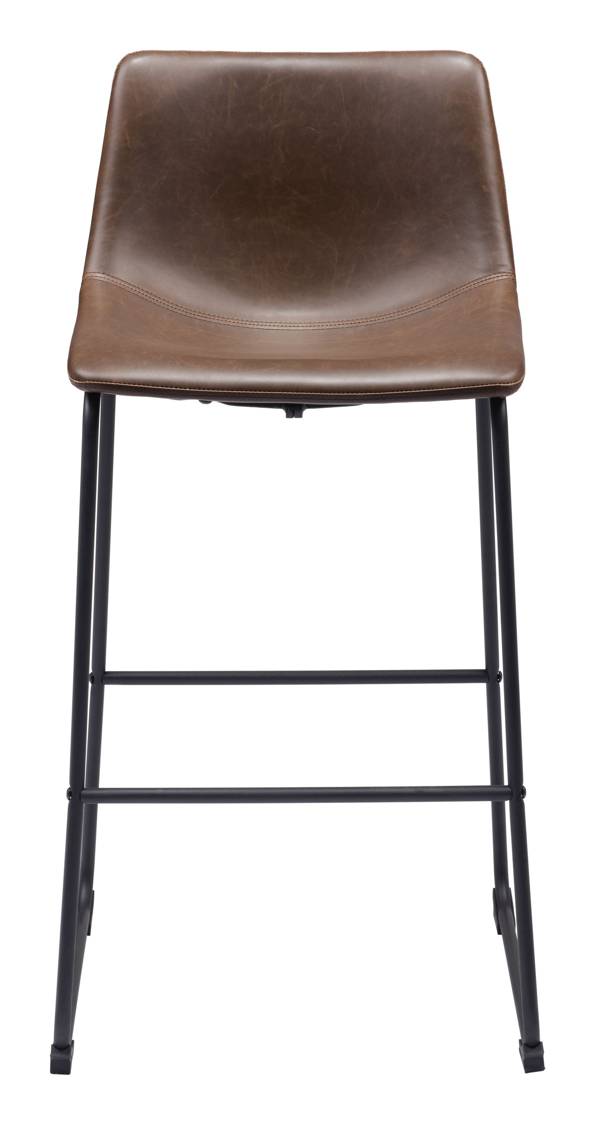 Smart Vintage Espresso Barstool (Set of 2) by Zuomod at Eve Furniture