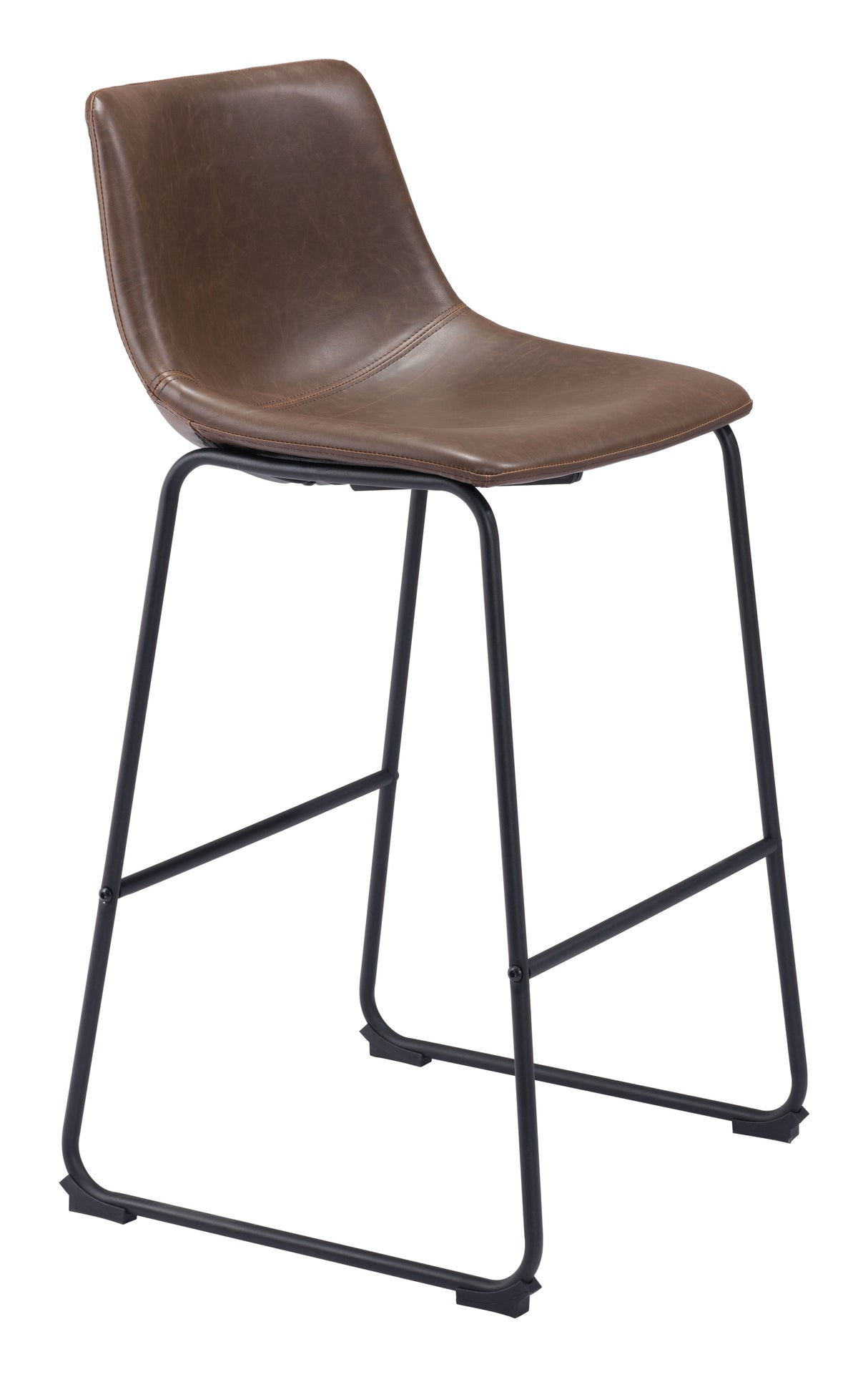 Smart Vintage Espresso Barstool (Set of 2) by Zuomod at Eve Furniture